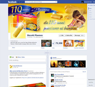 plasmon biscotto 110 anni - facebook fanpage