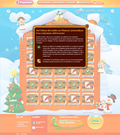 plasmon calendario avvento 2012 - dialog with instructions